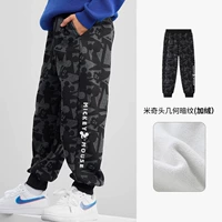 Геометрический темный рисунок Микки [мальчики] плюс бархат