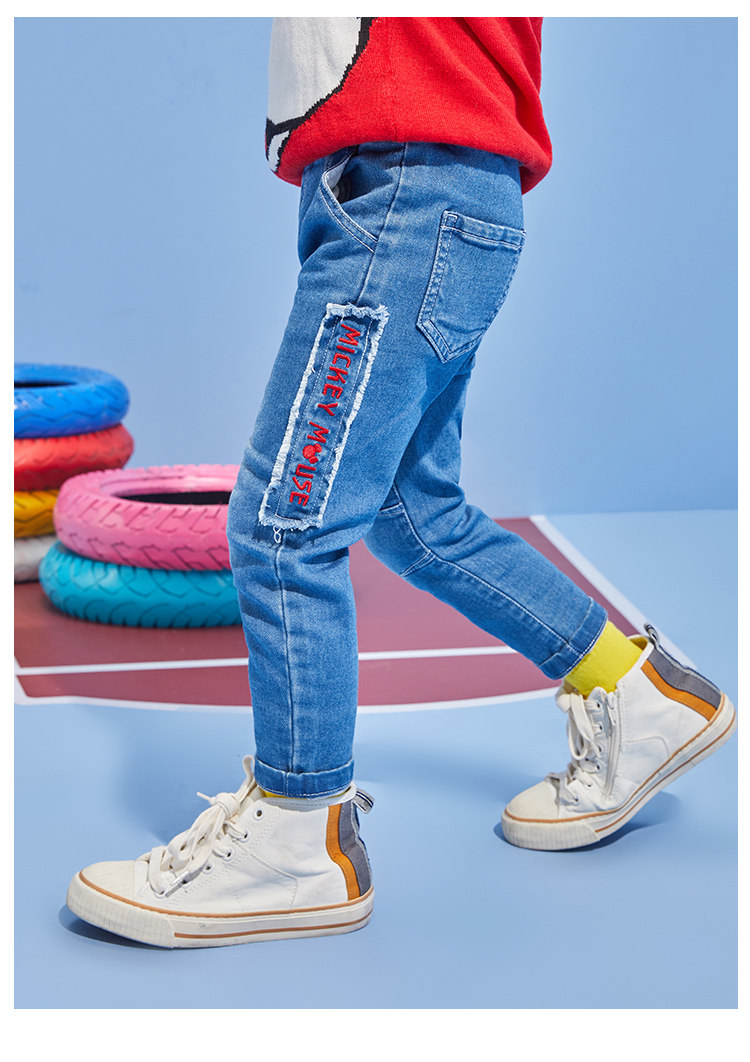 Дисней, осенняя летняя одежда, детские джинсы, штаны disney baby 