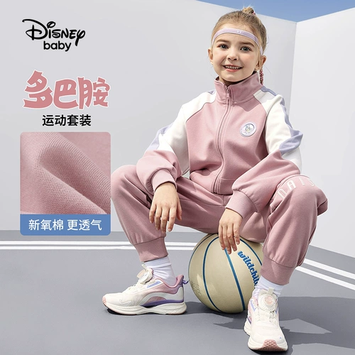 Дисней, весенний спортивный костюм подходит для мужчин и женщин, детская куртка, штаны, комплект, тренд сезона