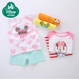 Дисней, детская летняя летняя одежда, жилет подходит для мужчин и женщин, детские спортивные штаны, короткий рукав