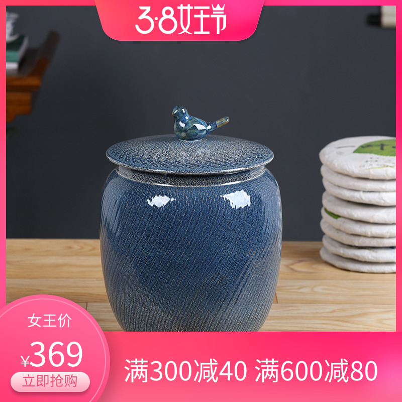 Ceramic tea pot storage loose tea POTS sealed storage tank storage jar tea warehouse size tea boxes