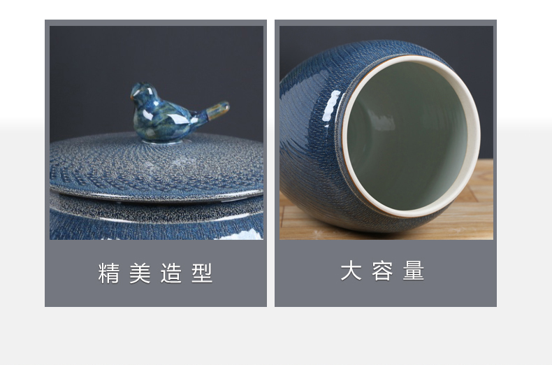 Ceramic tea pot storage loose tea POTS sealed storage tank storage jar tea warehouse size tea boxes