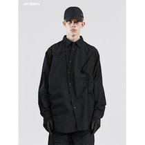ATTEMPT SS21 path wrinkled long sleeve shirt