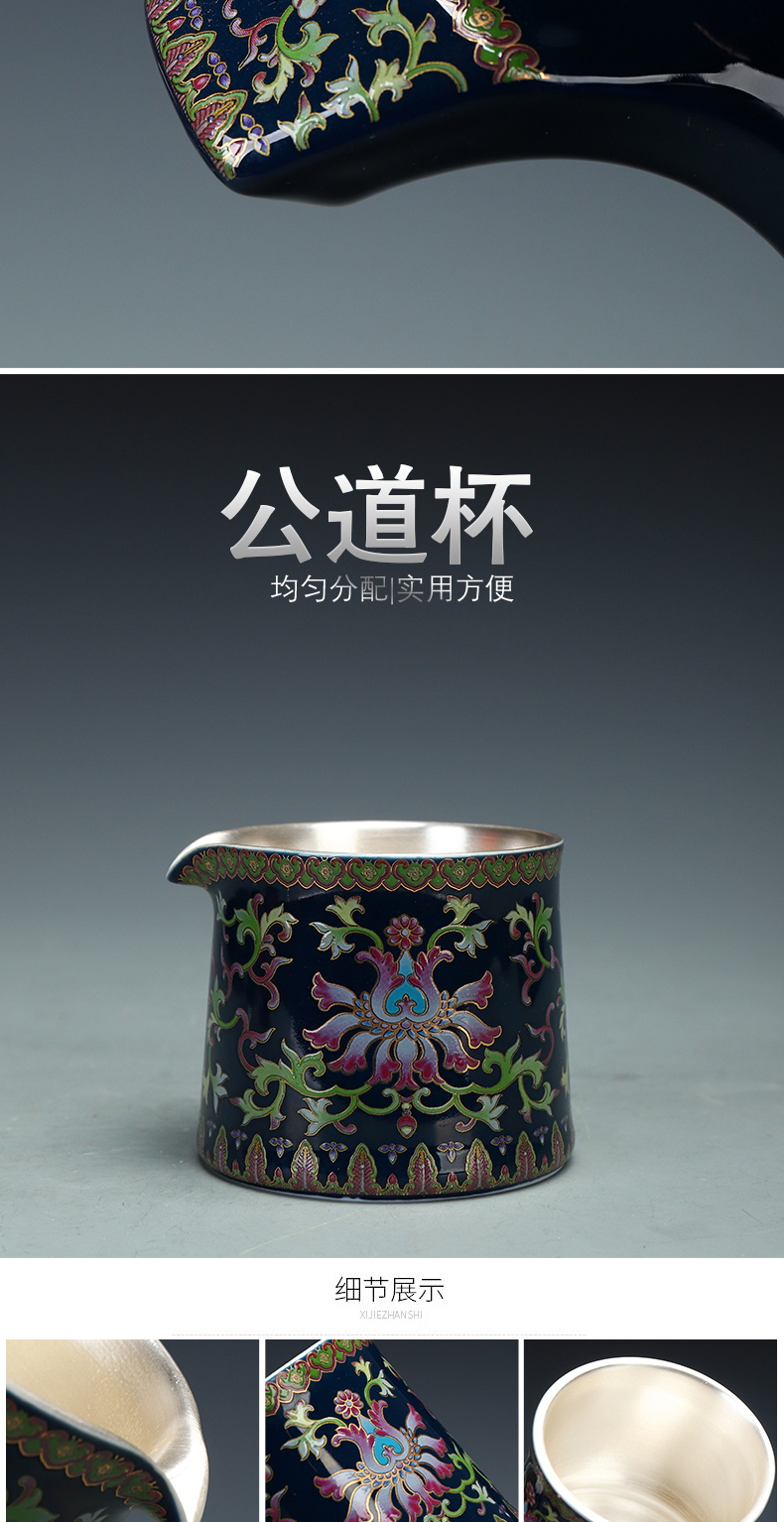 Recreational product tasted silver gilding automatic tea sets jingdezhen ceramic kung fu tea set 999 silver cup home the whole pot