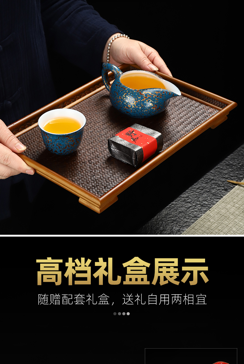 Recreation Chinese lacquer porcelain tea sea capacity of 170 ml of suet jade porcelain and a cup of tea ware lacquer tea set