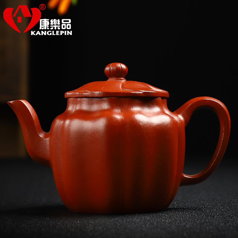 Recreational product purple clay pot of run of mine ore mud zhu hand antique pot of tea purple sand teapot household size capacity 200 c