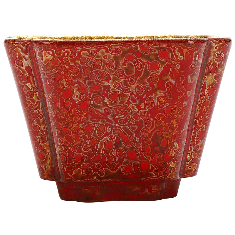 Recreation article 24 k gold cup pure manual lacquer tea purple sand tea masters cup, creative kung fu tea set