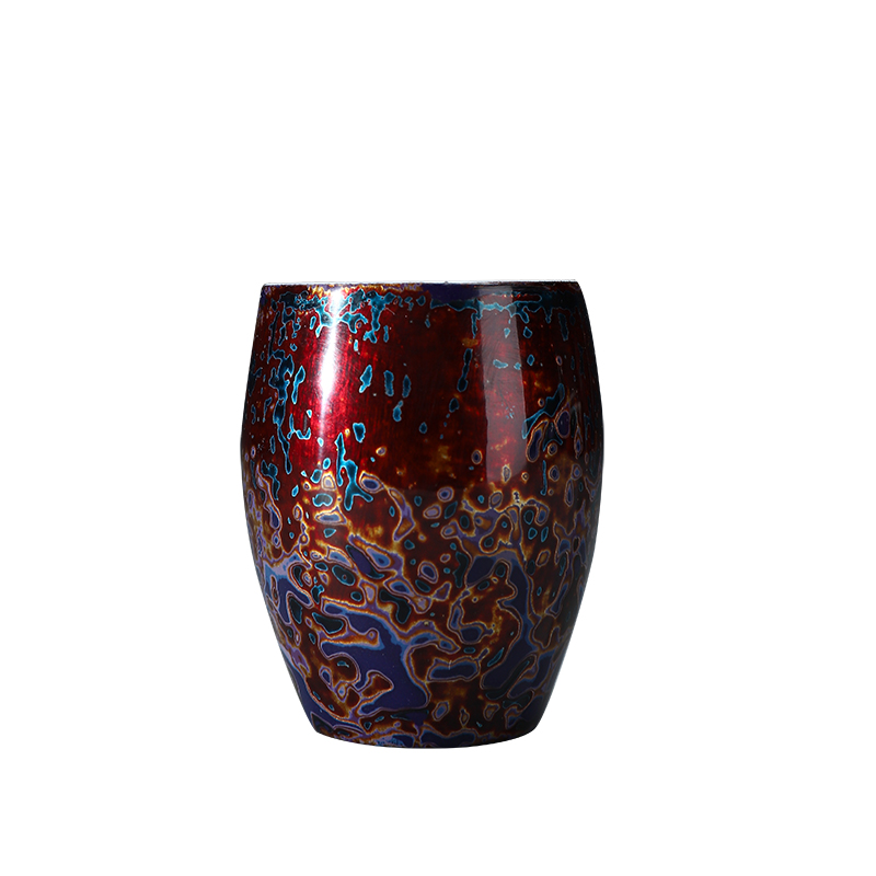 Recreational product lacquer tea Chinese palace gold wind fragrance - smelling cup pure manual white porcelain lamp that traditional Chinese lacquer cup paint