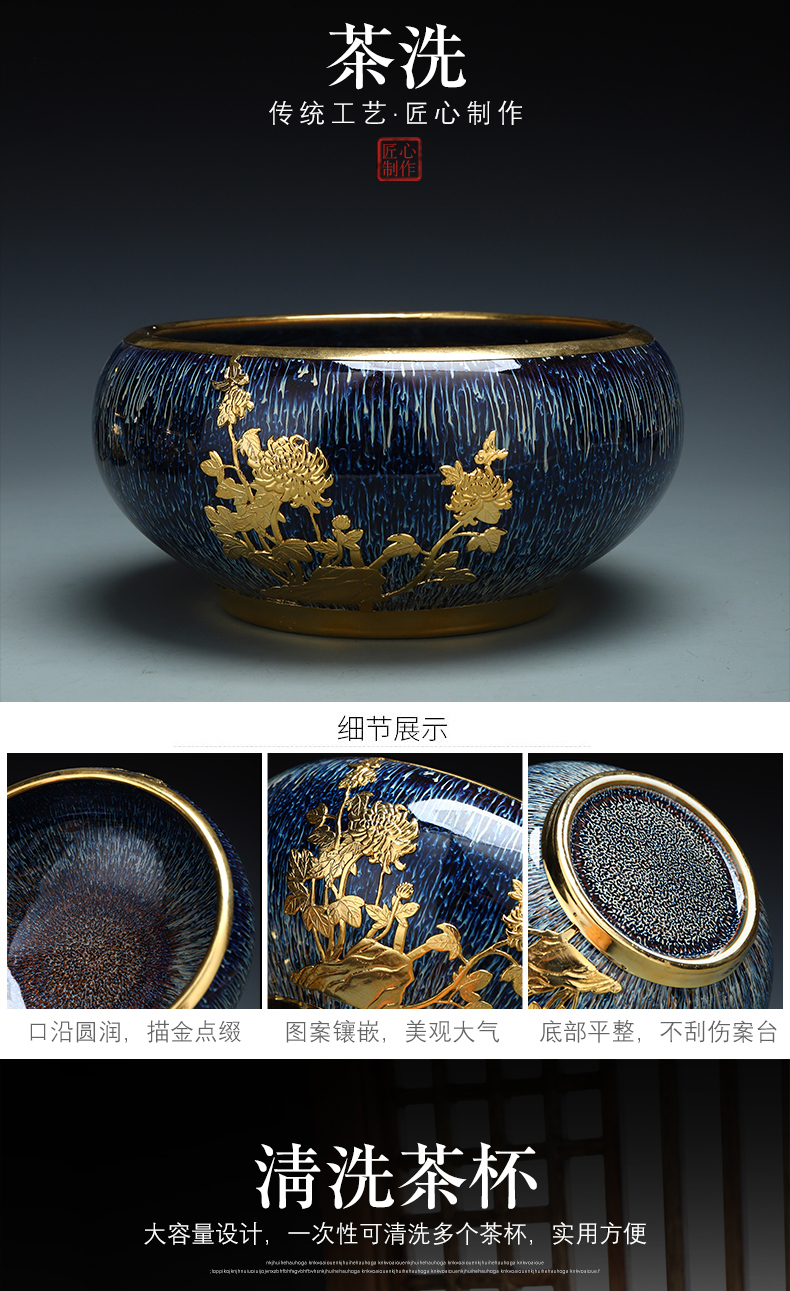 Recreational product an inset jades kung fu tea set jingdezhen ceramic inlaid with silver dragon teapot teacup tea taking the whole household