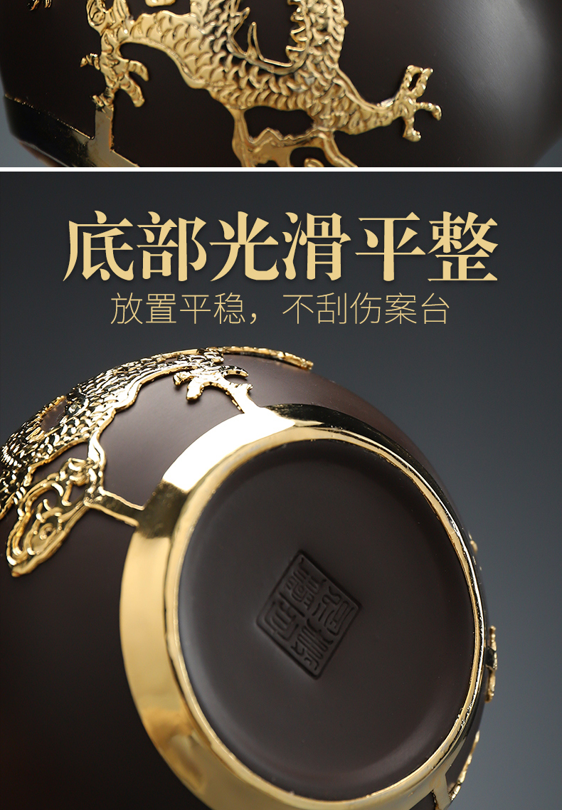 Recreational product ore violet arenaceous all pure hand with fair keller Jin Gongfu tea purple clay teapot tea is 150 ml