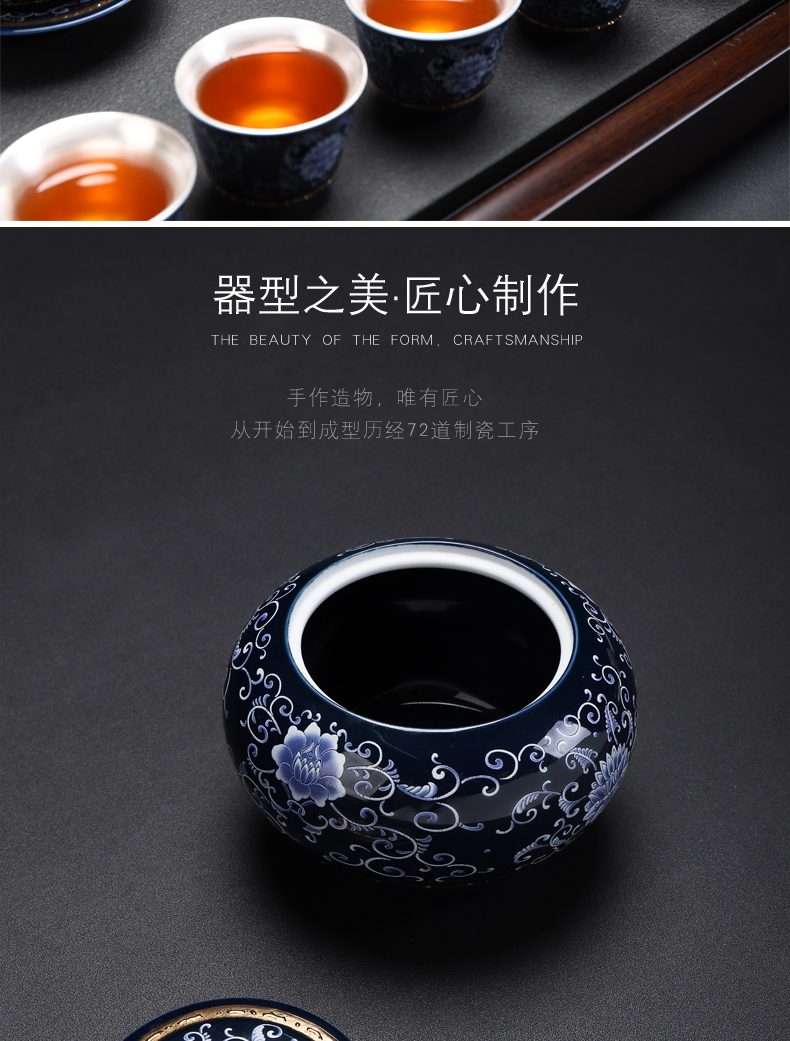 Recreational product township dark floating celadon pot of pu 'er tea tieguanyin sealed as cans ceramic POTS awake storage jar