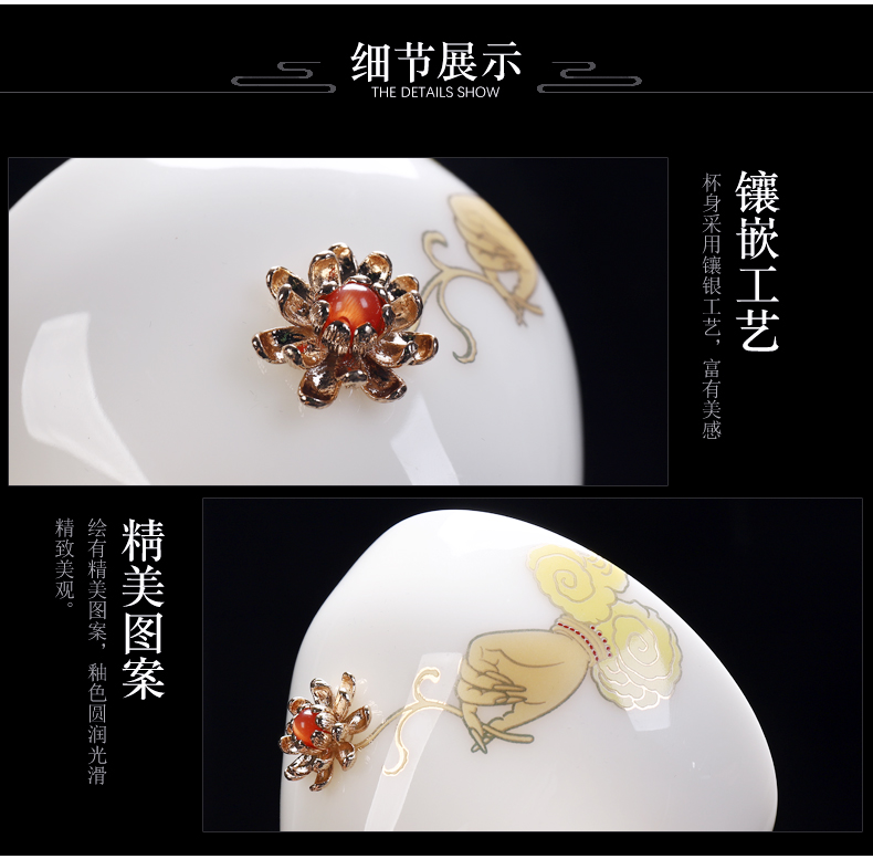 Leisure products manufacturers shot kung fu tea set up ceramic sample tea cup porcelain teacup single CPU master cup tea cups