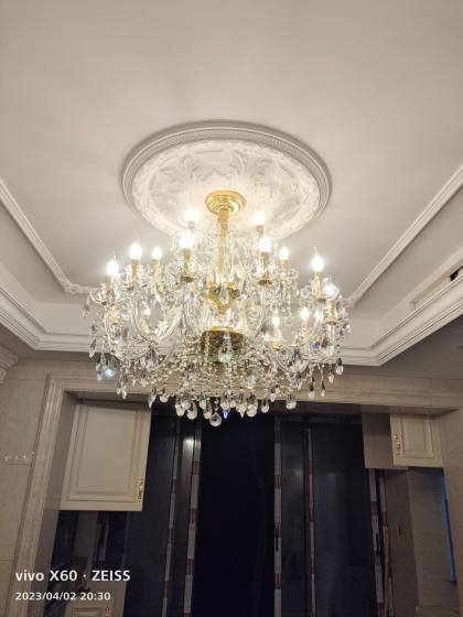 European-Style Crystal Chandelier, High-End Living Room Lamp, Luxurious and Elegant Dining Room and Bedroom Lamp, Light Luxury Villa Lobby Home Lamp