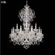 European-Style Crystal Chandelier for Duplex Living Room, Candle Lamp for Hotel Lobby, Luxurious and Grand Staircase Chandelier for Villa