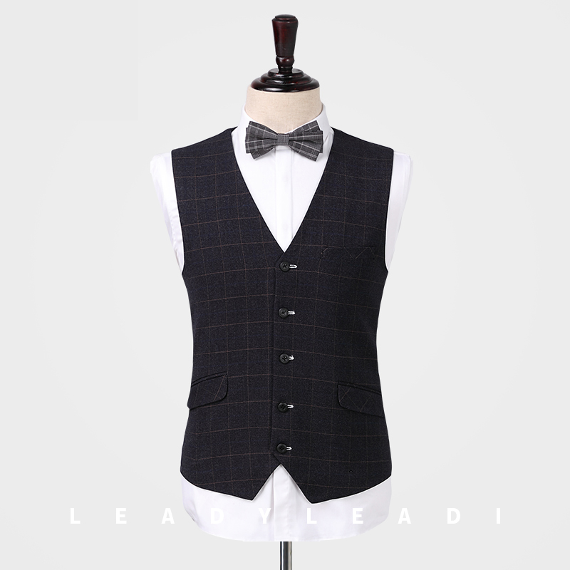 Best man suit Brother suit Casual outside the vest vest men's suit suit groom wedding dress suit horse clip 16