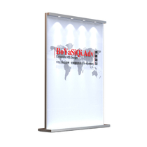 Company image wall white simple modern LOGO partition mobile screen Office activity entrance wall save space