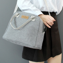 Inclinable Satchel Student Lunch Box Bag Handbag Handbag Insulation Bag Lunch Box Bag Office Work Canvas Hand Carrying Dinner Bag