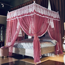 New net red mosquito nets Home 1 8m beds Palace Court Landing Bracket Summer Princess Wind Minimale double layer encryption thickened