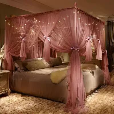ins net celebrity girl heart princess wind mosquito net floor-to-ceiling simple double household 1 8m bed 1 5m meter encrypted thickening