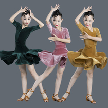 Latin Dance Suit Womens Latin Dance Dress Autumn Winter New Professional Competition Test Class Regulations for Latin Dance Exercises