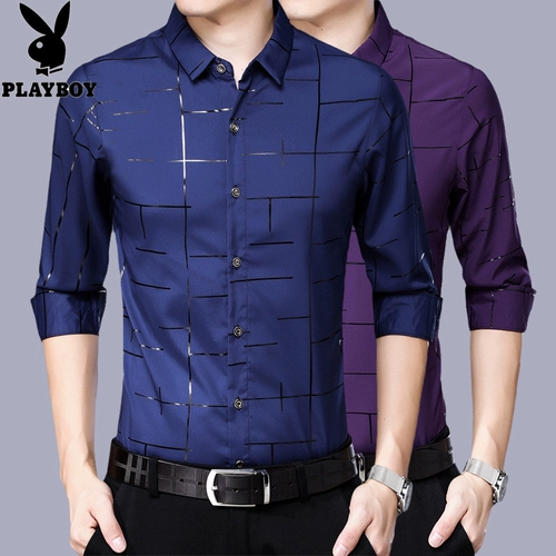 Playboy, утепленная удерживающая тепло рубашка, утепленный лонгслив, джинсы с начесом, для мужчины среднего возраста