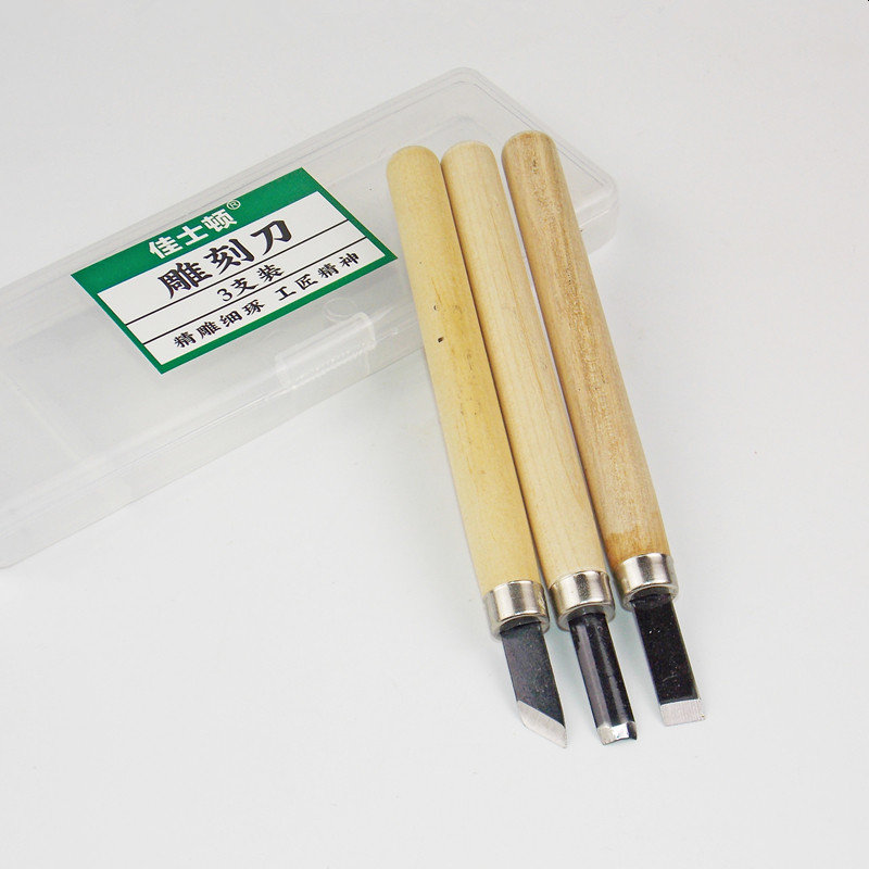 Christington Craft Woodworking Carve Knife Wood Handmade Wood Engraving Knife Suit Rubber Seal Engraving Tool