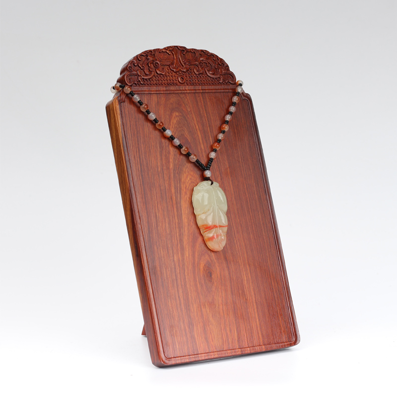 Play jade jewelry rack mahogany carving necklace jewelry rack hanging jade rack hanging jade rack display props jewelry rack