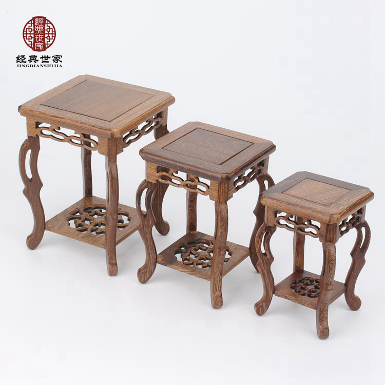 Red Wood Miniature Jade Carving Chite Handicraft Swing Adorned Jade Base Chicken Wings Wood Cover Three Seahorses A Few Flowers Racks