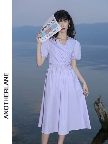 Летнее платье с рукавами, приталенный чай, А-силуэт