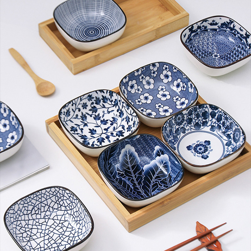 Day Style Quadrilateral Sauces Home Ceramic Taste Sauces Sauces Sauces Vinegar Sauces With Small Dish Sauces And Sauces With Sauces