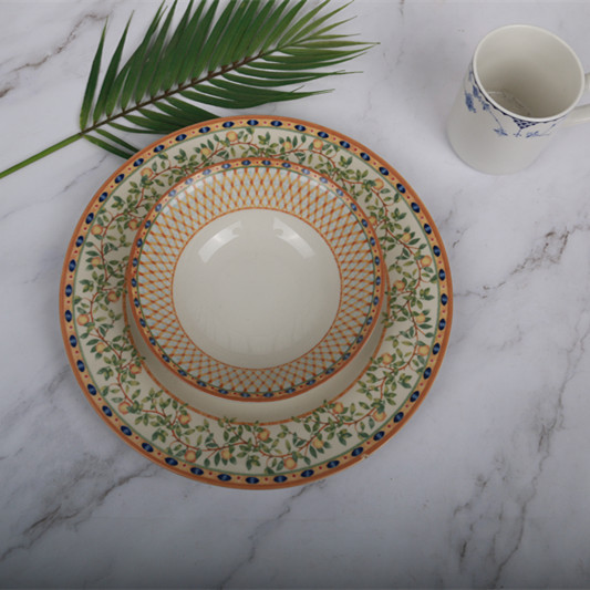 Foreign Trade Export to the Uk Johnson Brothers Lemon Tree Western-Style Plates, Bowls, and Tableware Foreign Trade Export to the Uk Johnson Brothers Lemon Tree Western-Style Plates, Bowls, and Tableware