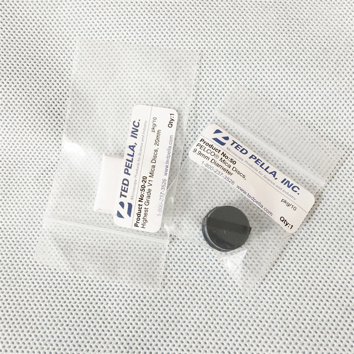 V1等级云母方形圆形云母片AFM专用基底材料直径10到12mm