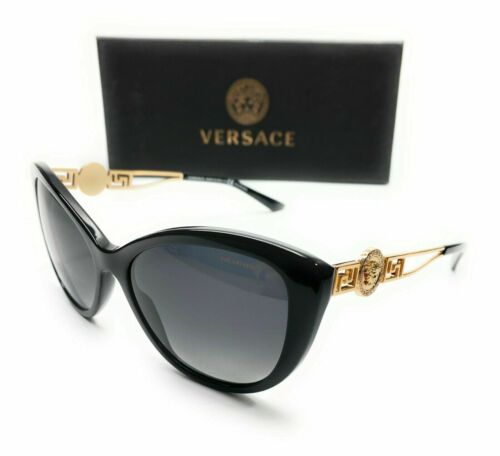 Versace Versace Women's Polarized Black Cat Eye Sunglasses Sunglasses VE4295 GB1T3