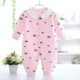 Babyiesies trăng tròn em bé tay dài cotton 6 nam và nữ 9 mùa thu 0-3 tháng 1 tuổi mùa thu quần áo sơ sinh đồ bơi bé trai