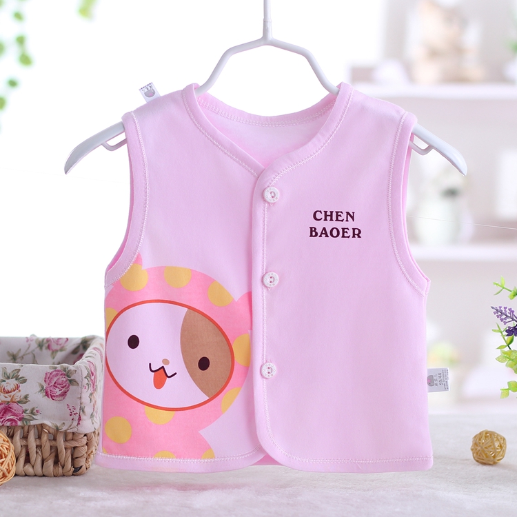 Bé vest vest mùa hè cotton sơ sinh vest trẻ sơ sinh mùa xuân và mùa thu phần mỏng chàng trai và cô gái bé vest