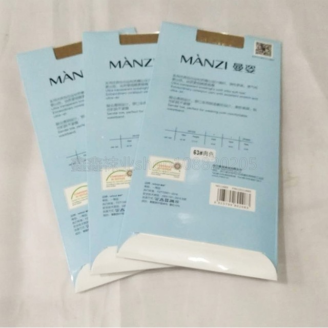 Manzi mid-calf stockings 6 ຄູ່ 13003 silk satin summer ultra-thin 10D core-spun silk stockings three-bone for women