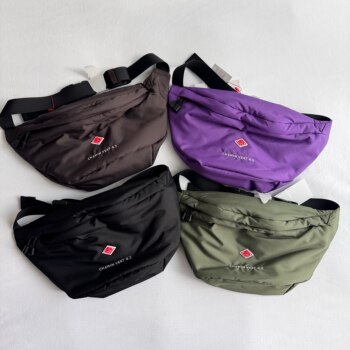 Japanese Trendy Brand Retro Autumn and Winter New Solid Color Versatile Unisex Chest Bag Crossbody Bag Waist Bag Chest Single Shoulder Bag Danton