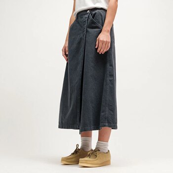 Japanese Trendy Brand Spring and Summer Retro Asymmetrical One-Piece Elastic Waist Women's Denim A-Line Skirt Danton