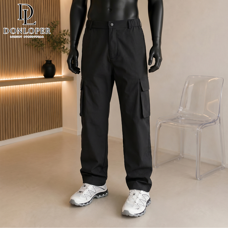 【New Arrivals】Dl Donloper Hong Kong High-End Workwear Pants Sports Outdoor Pocket Cargo Pants for Men