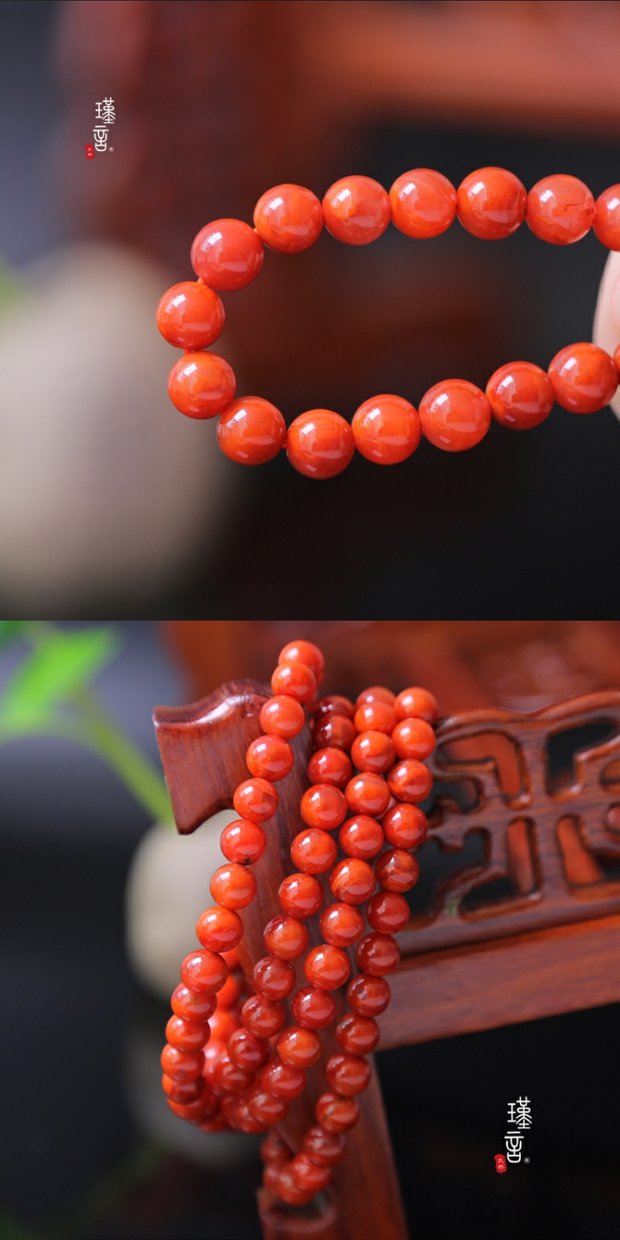 Vòng đeo tay mã não đỏ tự nhiên Nam Tứ Xuyên chất liệu thịt mô hình ngọn lửa Nam đỏ vòng tay bốn vòng tròn và nhiều vòng tròn nam nữ thạch anh tóc đen