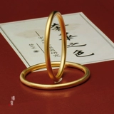 Вьетнамская ювелирная украшения из чистого песка Золото имитация золота золото древнее метод наследство Плотный круг Три жизни и три жизни в течение длительного времени без исчезновения браслета для женщин