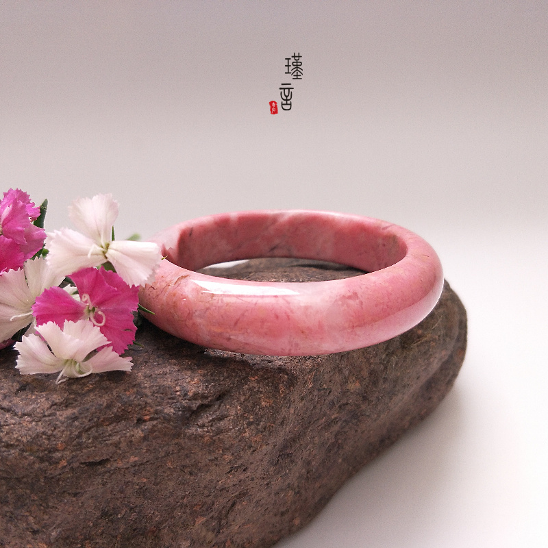 Vòng đeo tay tự nhiên Rose Wisdom Peach Stone Rose Stone High Sứ Hồng Nenhua Hua Wei Hui Bracelet nữ vòng thạch anh tóc vàng