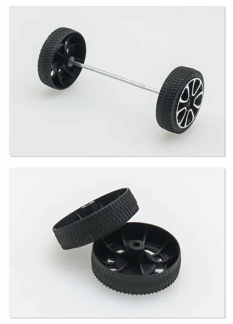 30mm fancy wheel toy car wheels, 2mm hole shaft tires, tech small creations, fun assembly parts pic 5