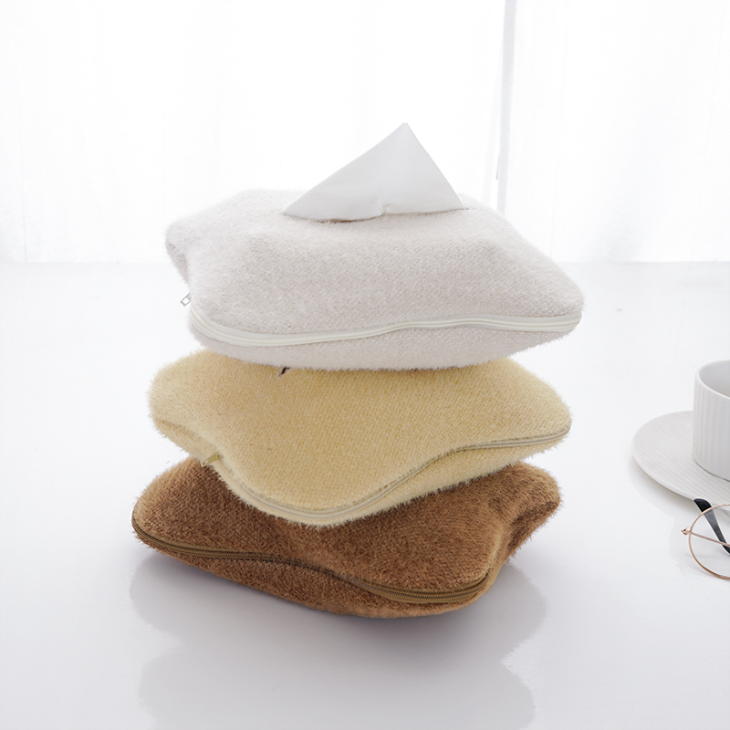 Nordic ins creative cute light luxury tissue box storage home living room dining table model room drawer box