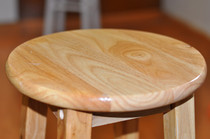 Solid wood bar chair ladder stool simple bar chair bar stool high wooden stool high chair European bar stool round stool