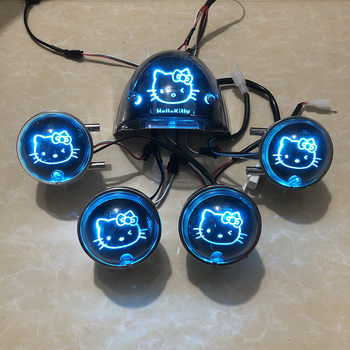 Turtle five dream factory turntable ໄຟທ້າຍ turtle king led ແກ້ໄຂແອັບ kt hello kitty ທີ່ສາມາດປັບໄດ້ ແສງຫາງໜ້າ ແລະ ໄຟທິດທາງຫຼັງ