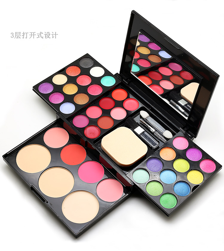 Edith Makeup Powder Box Trang Điểm Pan 39 Màu Trang Điểm Set Complete Set Chính Hãng Pearlescent Bóng Mắt Powder Blush bảng màu mắt chuyên nghiệp