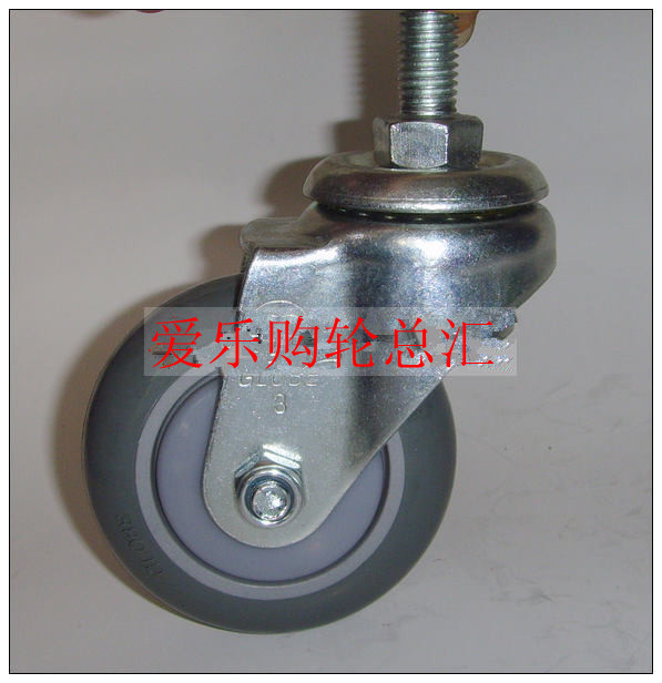 3 Inch Polyurethane Screw Wheel Caster Universal Wheel Wheel Caster Mute Furniture Wheel