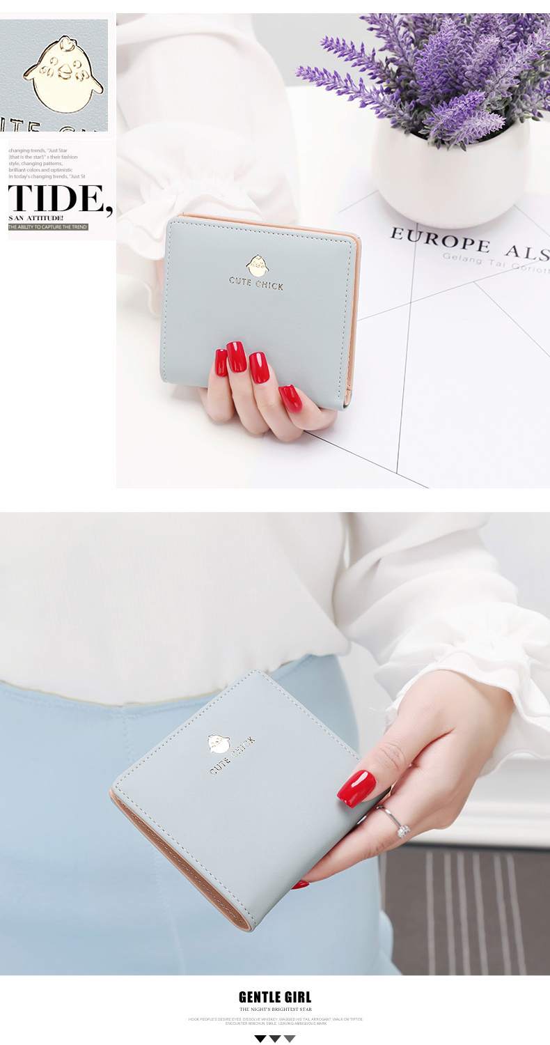 Ví mới YADAS nữ ngắn phần mỏng phiên bản tiếng Hàn của chú mèo dễ thương lady lady ví nhỏ học sinh giảm giá 20% ví da nữ