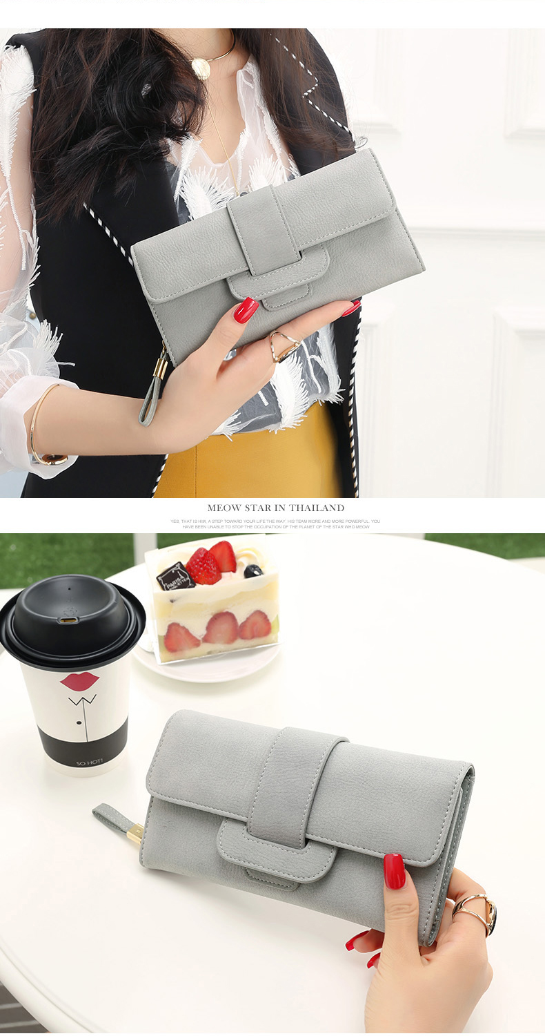 Ví nữ KQueenStar Phụ nữ dài Nhật Bản và Hàn Quốc Nhỏ dây kéo tươi Sinh viên Ví đa năng ví nam cao cấp